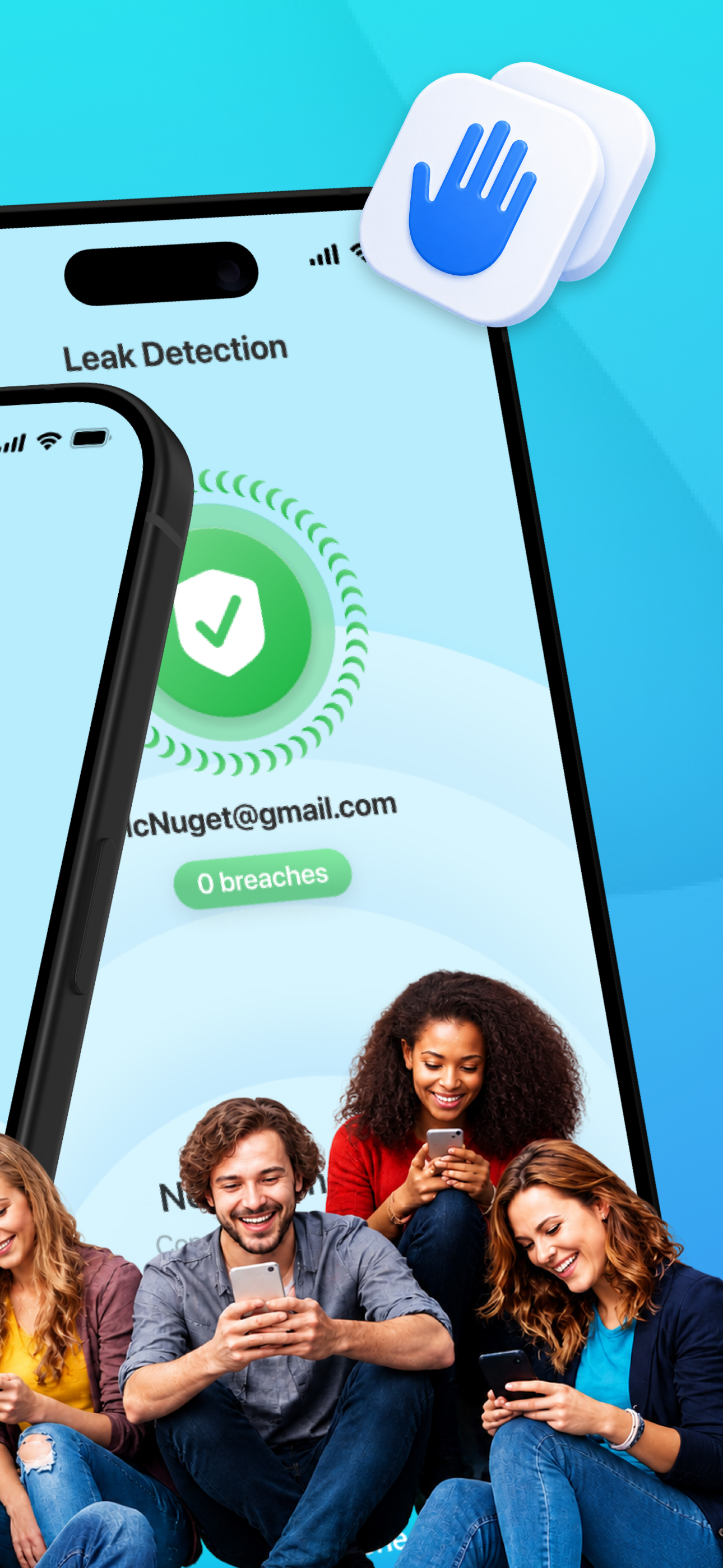 App screen – connection active