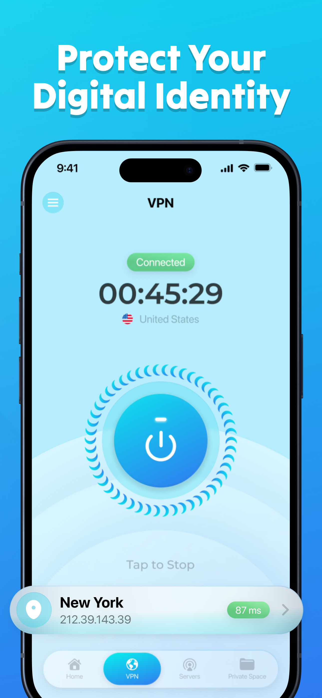 App screen – stats